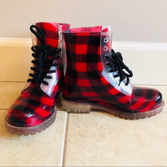 Shoes - Dirty Laundry | Plaid Rain Boot